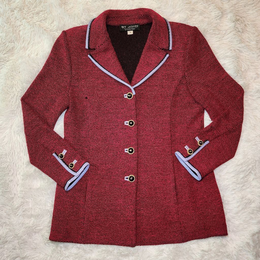 St John Collection by Marie Gray Vintage Jacquard Blazer - Picture 3 of 14